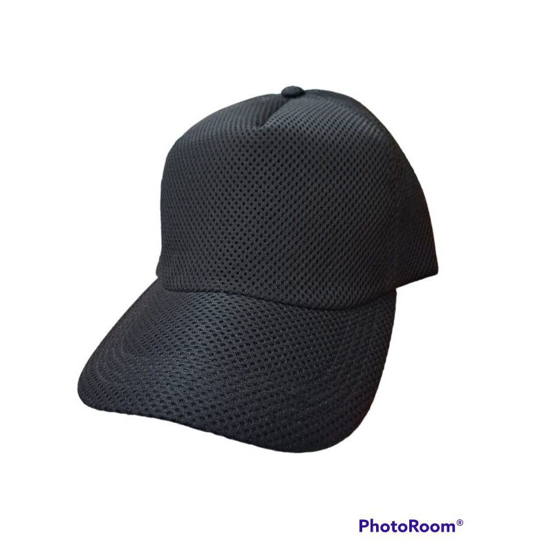 Topi jaring doublemess warna hitam