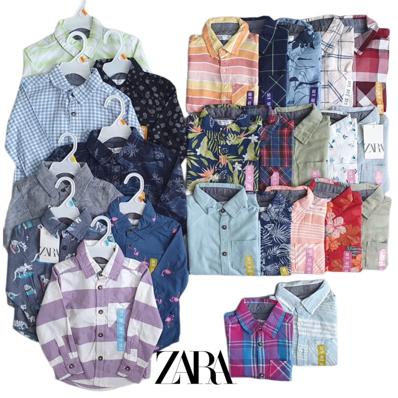 Kemeja anak laki-laki zara size 1-7