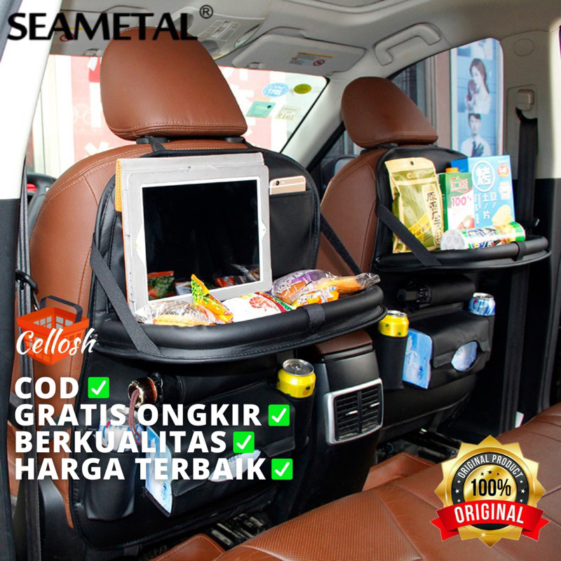Tas Gantung Kursi Belakang Mobil Backseat Organizer Dengan Meja Tas Penyimpanan Belakang Kursi Organizer Mobil Tas Gantung Multifungsi Aksesori Interior Saku Pelindung Mobil