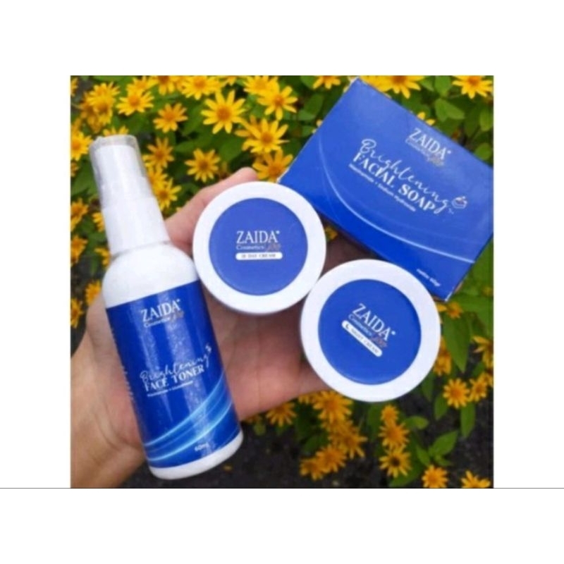 ZAIDA GLOW BRIGHTENING SKINCARE Original Cream Pemutih wajah ampuh cream flek membandel cream jerawa