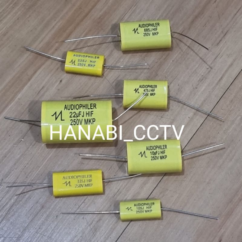 Capasitor MKP Kuning 1uf 105J / 2.2uf 225J / 3.3uf 335J 250V Audiophiler Kapasitor