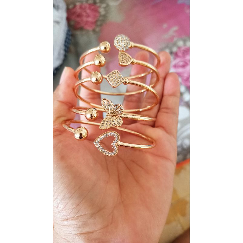 Cincin Boba dan gelang xuping asli cantik,mewah, cocok buat jari kecil atau besar krna free size