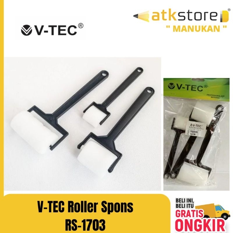 

V-TEC ROLL SPONS isi 3 Type RS-1703 || V-TEC ROLLER SPONGE SET 3