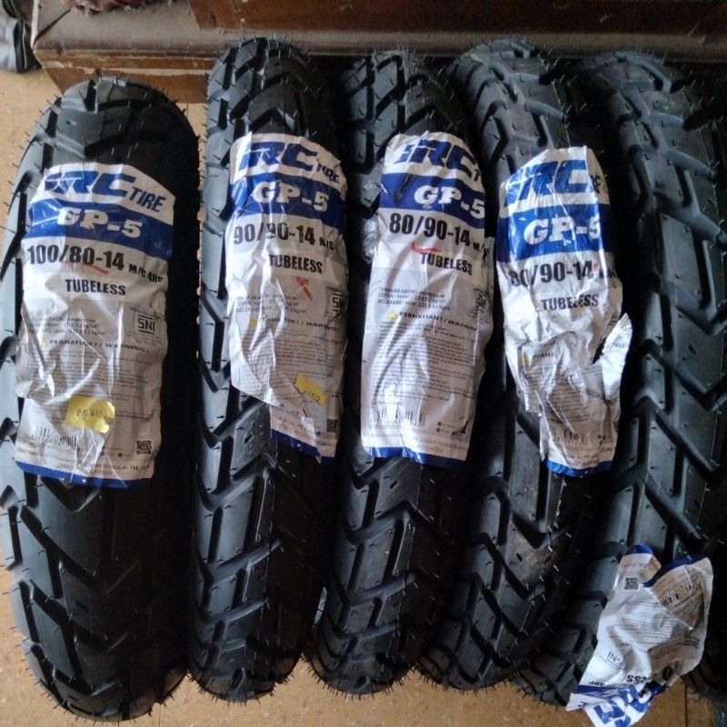 BAN IRC GP-5 - TUBELESS SCOOTER MATIC RING 14 (80/90 - 90/90 - 100/80 - 70/90 - 80/80 - 90/80) 100% 