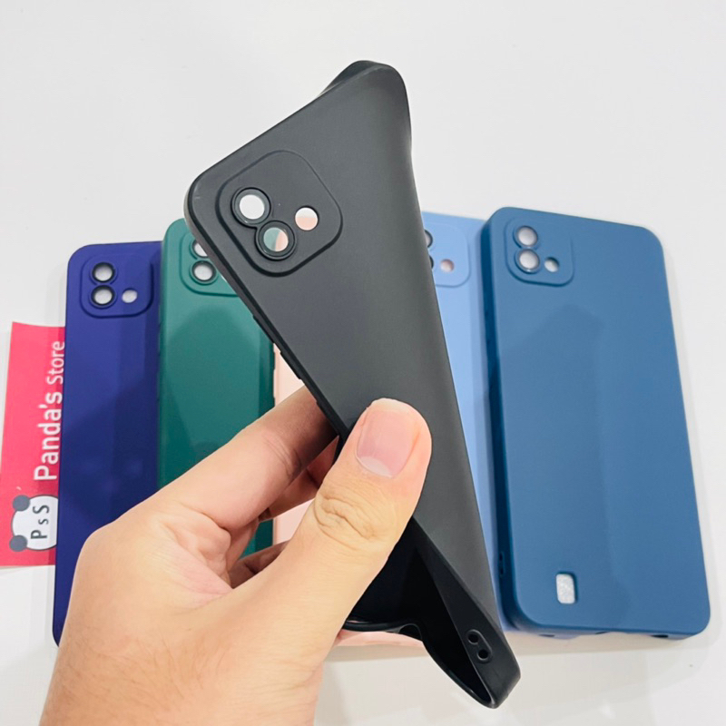 Case Realme C11 2021, C11 Biasa, C20 Lenspro Makaron Full Color Softcase Pro Lensa