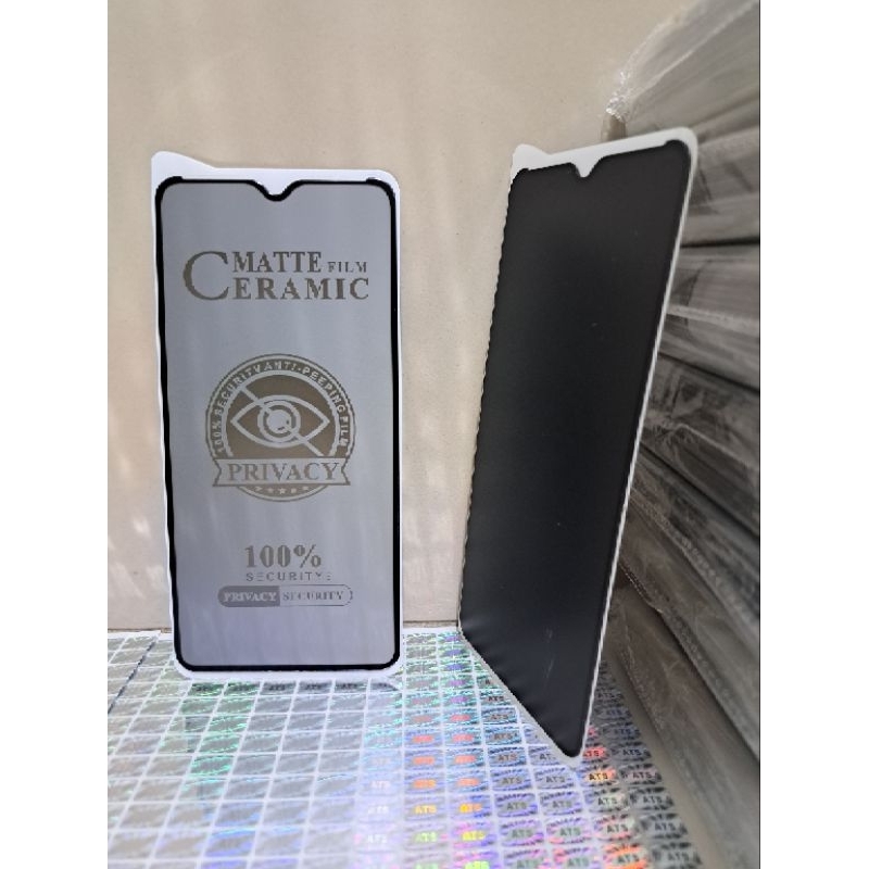 Tempered Glass Anti-Spy All Tipe Handphone Samsung New Update, Pelindung Layar Handphone Depan