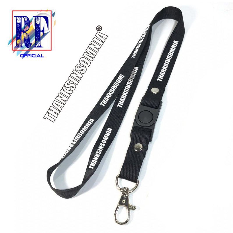 

TALI LANYARD THANKSINSOMNIA/ GANTUNGAN KUNCI / GANTUNGAN ID CARD / GANTUNGAN HP / TALI NAME TAG NYAMAN DI PAKAI