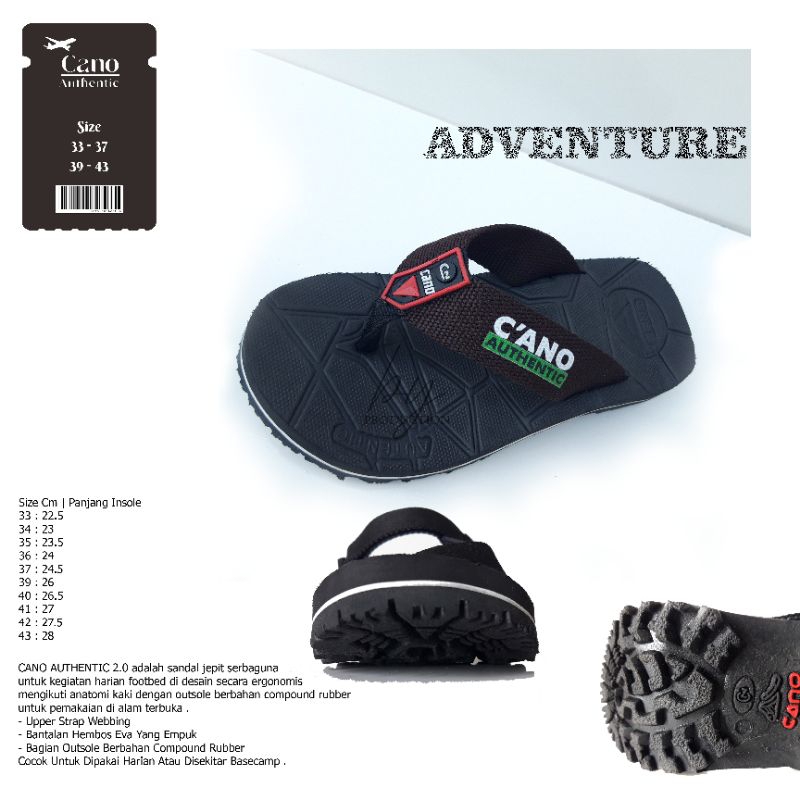 Sandal Gunung Jepit Cano AUTHENTIC 20C4 New