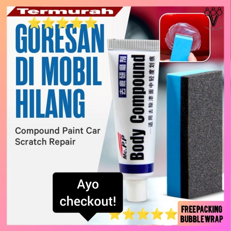 [VGS] Compound Penghilang Baret Body Mobil Kompon Motor Body Compound Lecet Poles