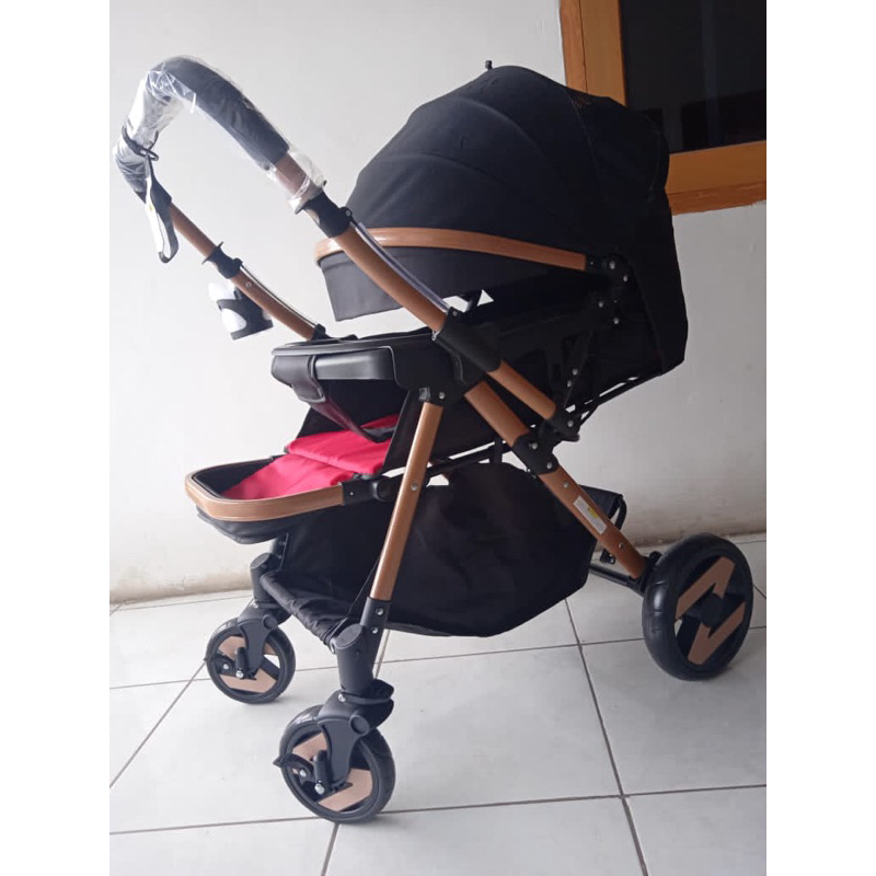 Makassar - Kereta Dorong Bayi Baby Bliss 898S / Baby Stroller Handle 2 arah Billion-T