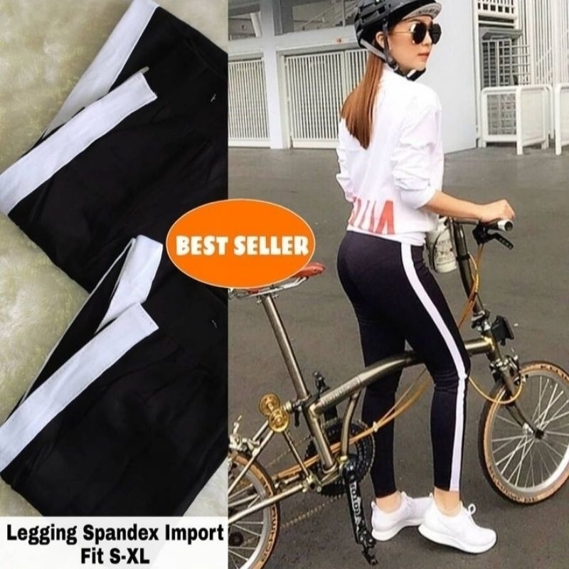 Celana Legging Hw Basic Wanita Premium Import Tebal Fit S to XXL Jumbo / Korean Legging Highwaist