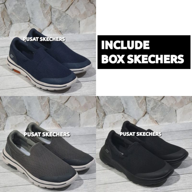 SEPATU PRIA / SKECHERS / SEPATU PRIA SKECHERS GO WALK 5 SLIPON