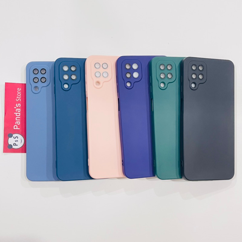 Case Samsung A12 / M12 Lenspro Makaron Full Color Softcase Pro Lensa