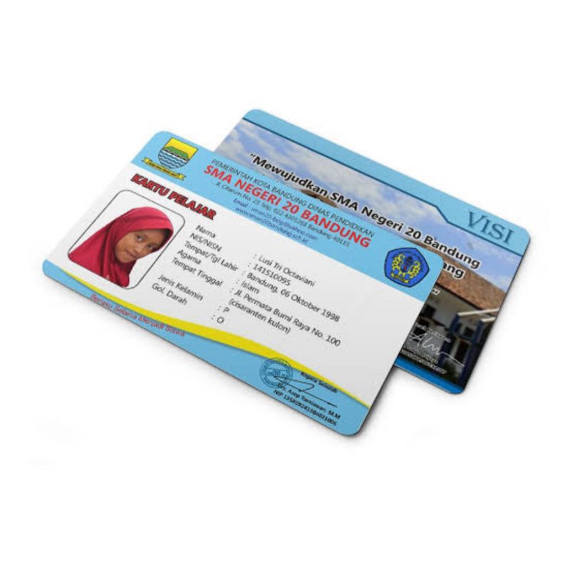 

pembuatan kartu bahan pvc