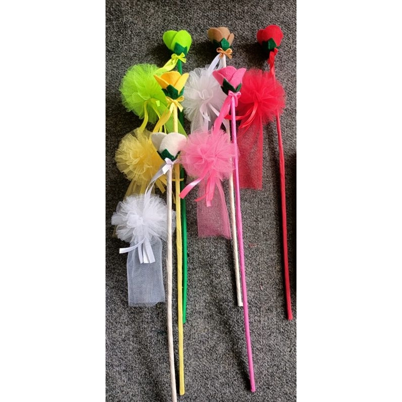 BUNGA TELUR FLUFFY PANJANG BAMBU 40 CM