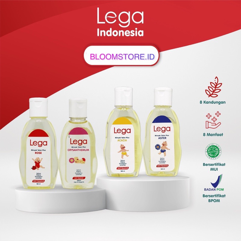 LEGA Telon Oil Plus Minyak Telon Plus Baby Bayi Size Varian Wangi 70ml 70 100 ml 100ml Murah Termurah Original Wangi Rose Aster Crysanthemum Acacia Travel Size Newborn Bayi Baru Lahir