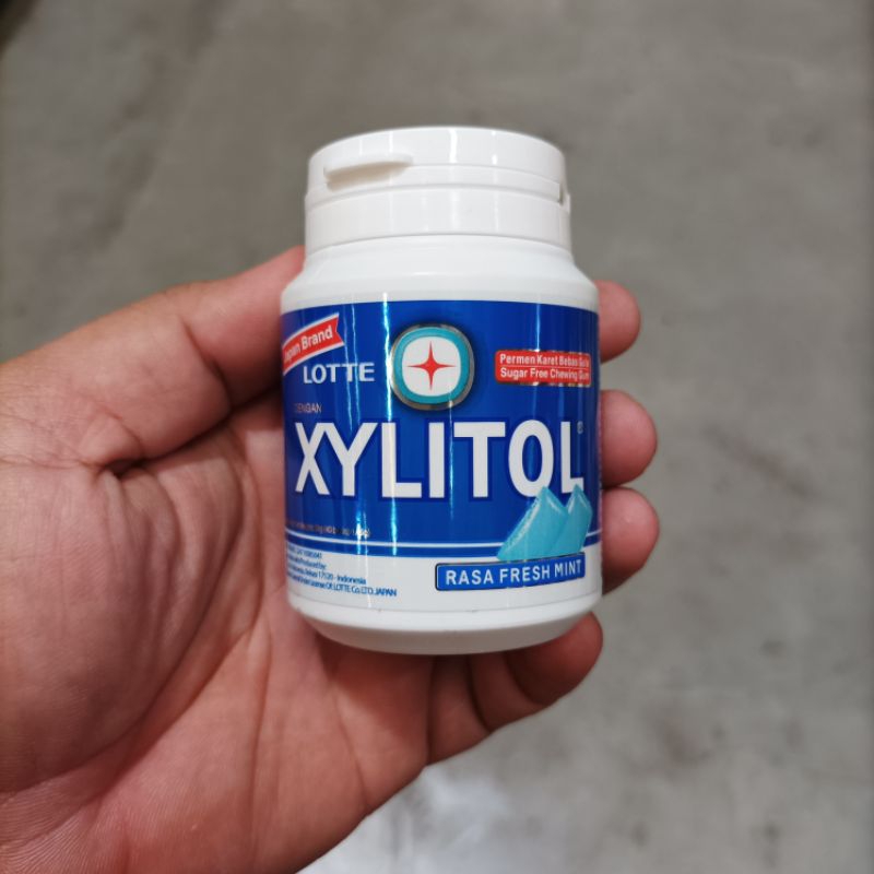 Xylitol - Permen Karet Bebas Gula -Xylitol Fresh Mint Botol 58g