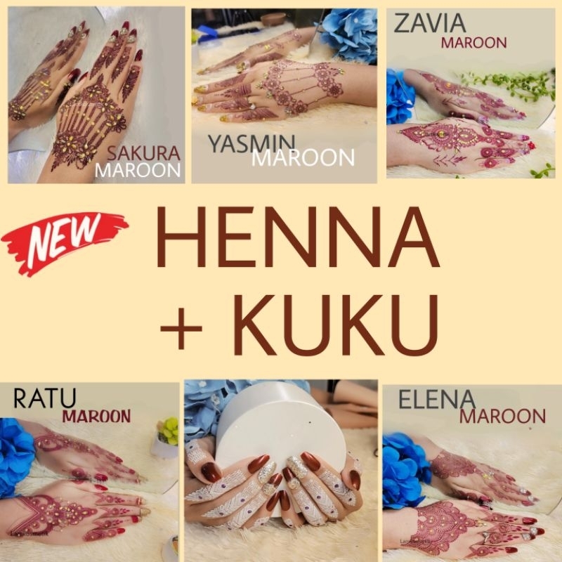 HENNA INSTAN / HENNA INSTAN MAROON PLUS KUKU