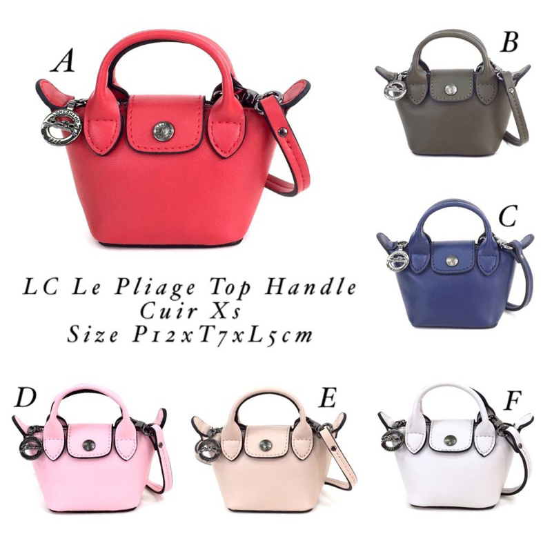 LC Le Pliage Top Handle Cuir Xs