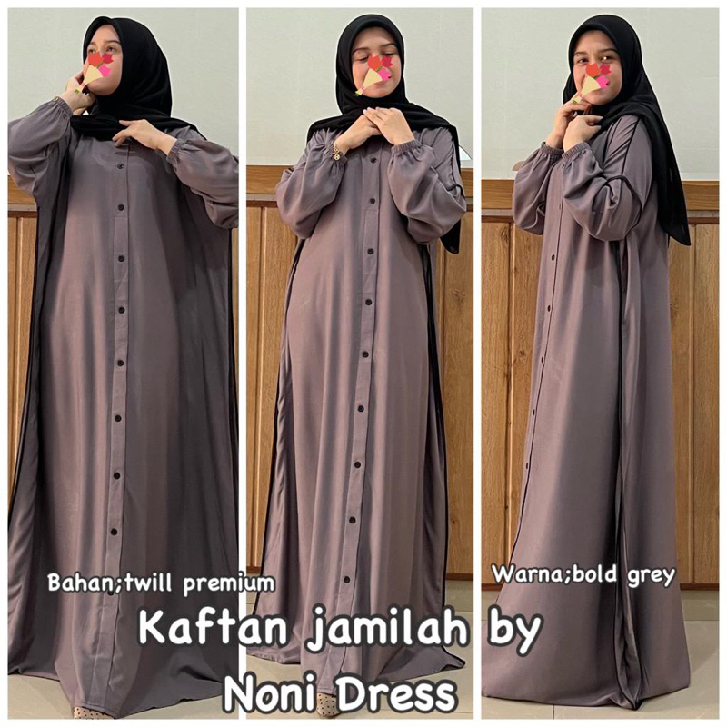 Daster Arab Noni Dress JAMILAH Kaftan Rayon Twill Premium Big Size