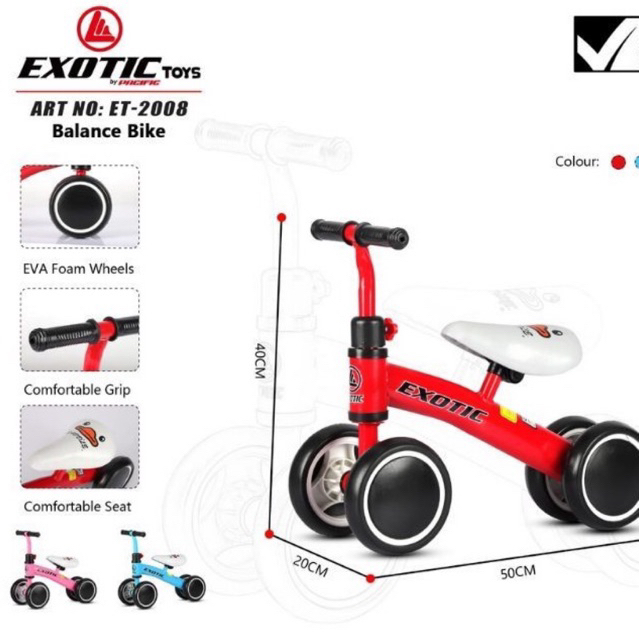 SEPEDA ANAK RODA TIGA EXOTIC ET 2008 et2008 TM11 TM12 TM 12