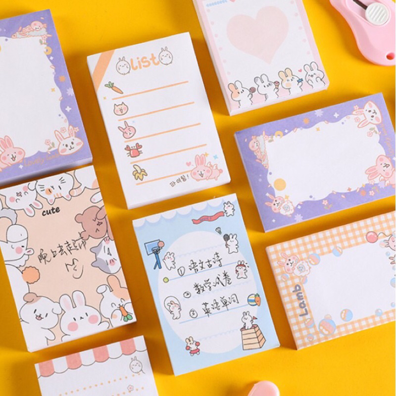 READY STOCK BISA COD - MEMO PAD STICKY NOTE KERTAS TEMPEL CATATAN PESAN INDEK PEMBATAS BUKU PENANDA NOVEL KARAKTER KARTUN HEWAN LUCU DESAIN ANAK PEREMPUAN KAWAII GAYA REMAJA CEWEK KPOP KOREA FANCY ELEGAN MURAH PREMIUM IMPOR AESTHETIC JURNAL DEKORASI DIY