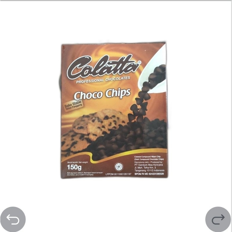 

Colatta choco chips 150 gr