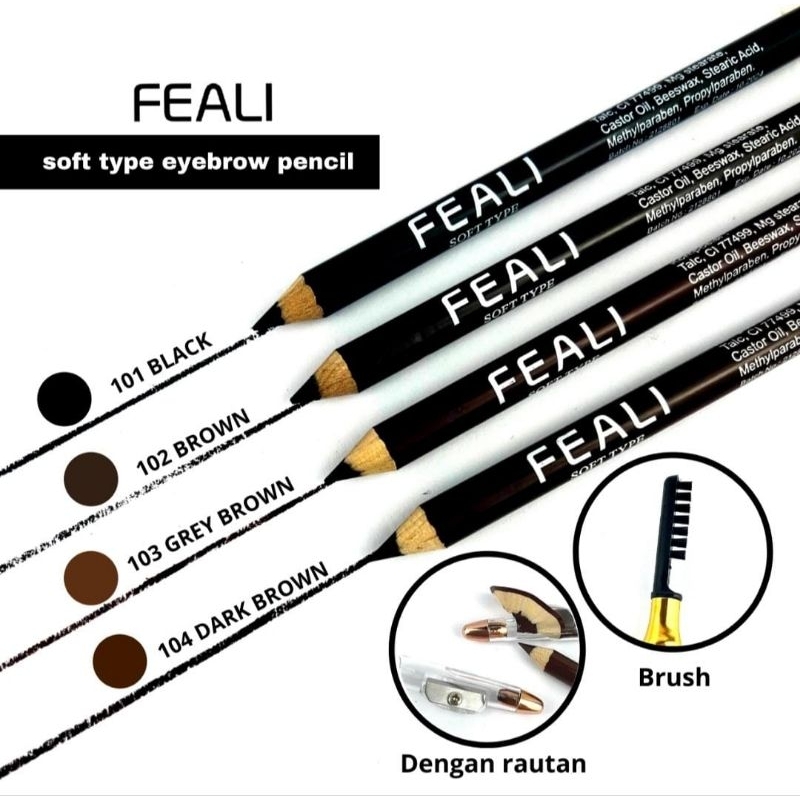 [BPOM] Pensil Alis Eyebrow Pencil Pensil Alis Sikat Rautan