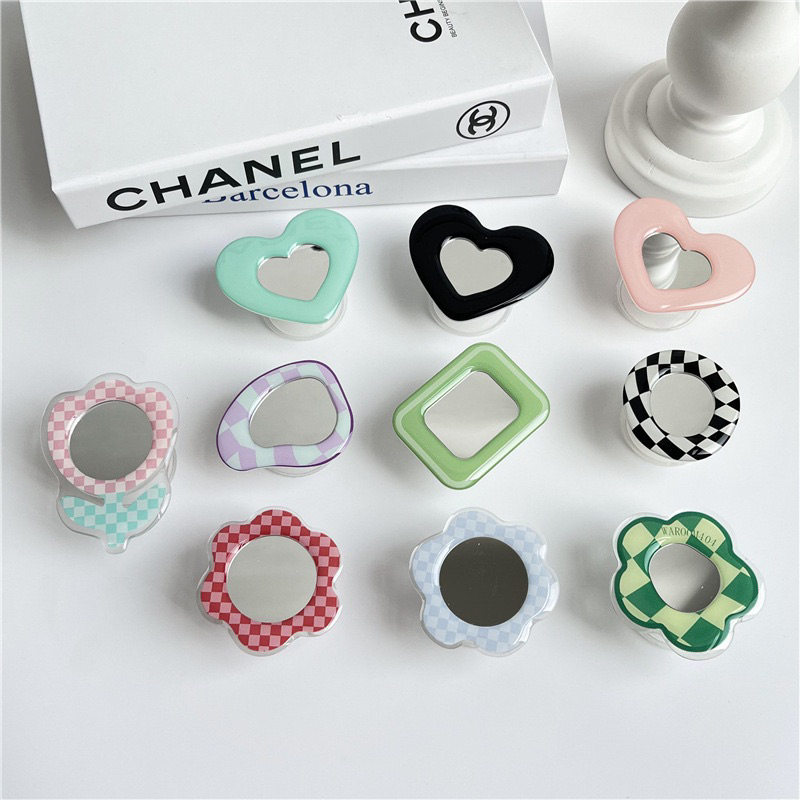 Popsocket Phone Holder Mirror Pastel Acrylic Resin Aesthetic Collection