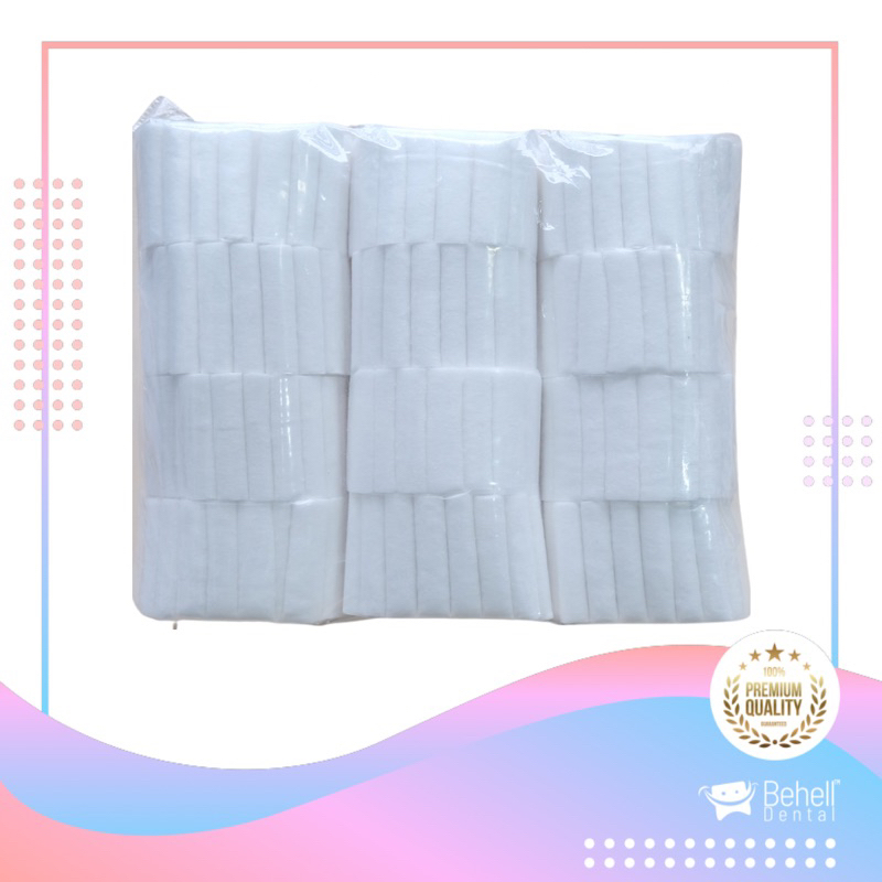 600pics DENTAL COTTON ROLL - Kapas Ortho Gigi Gulungan 1 pack - BEHELLDENTAL