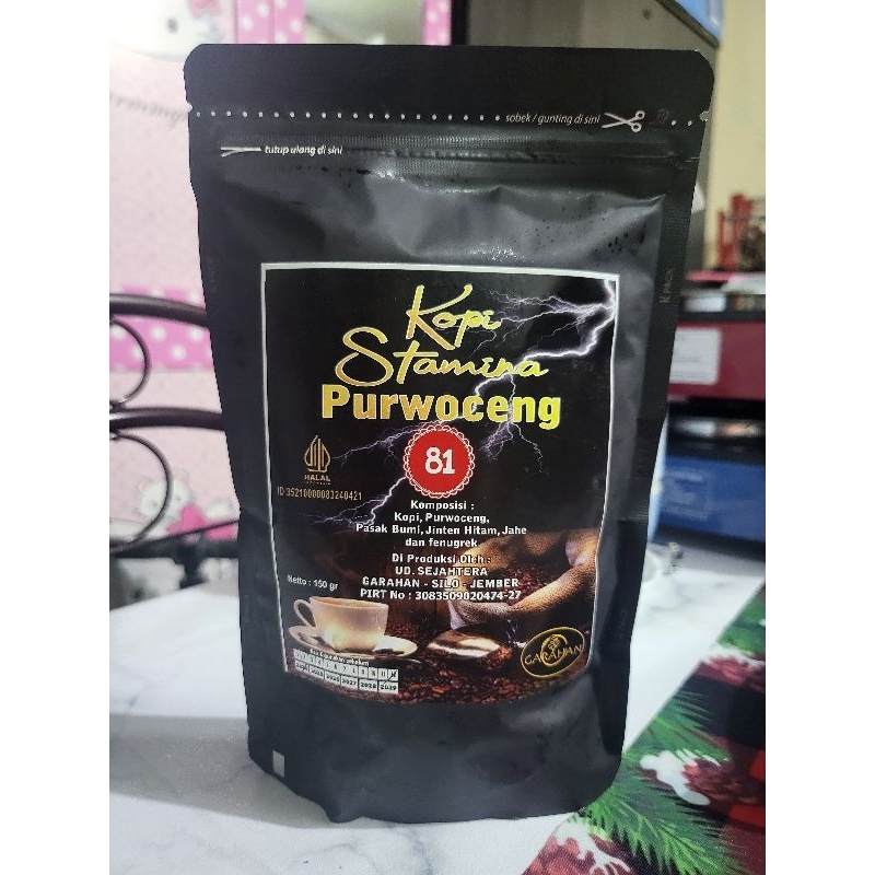 

Kopi Stamina Purwoceng Khas jember / Pro Coffe