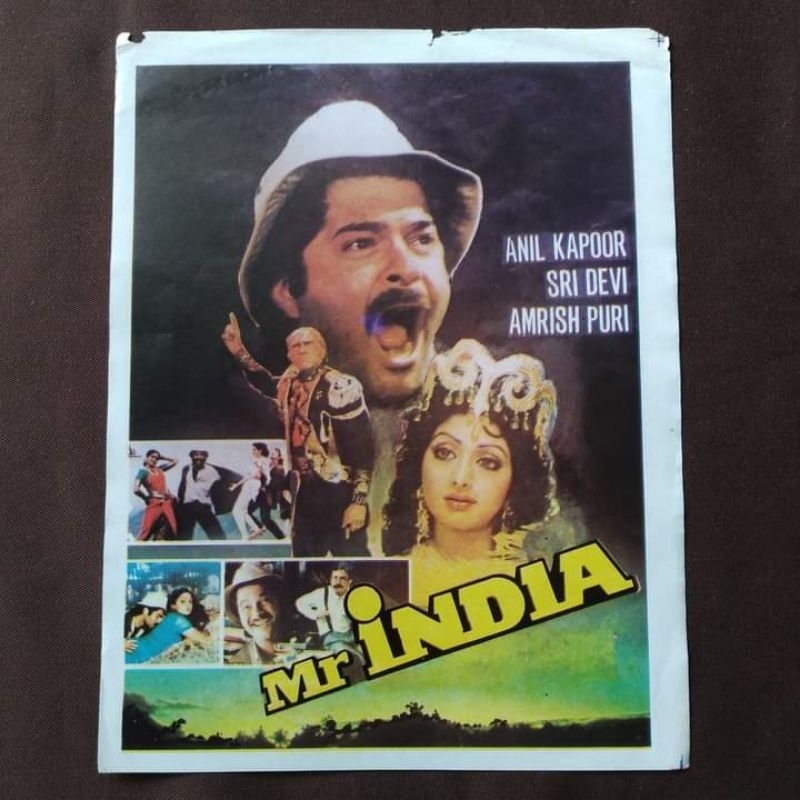 Flyer Film Jadul Lawas India Bollywood Mr. India 1988
