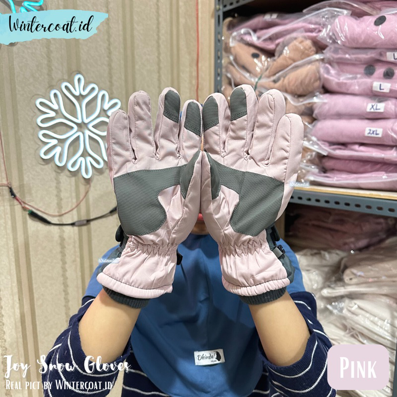 Sarung tangan salju wanita import hangat ski snow gloves woman girl women waterproof warm thermal touch screen touchscreen gunung