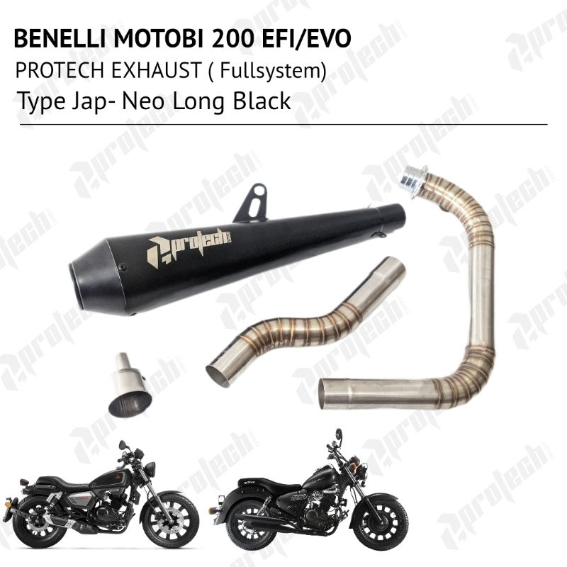 Benelli Motobi 200 Evo — Jap Neo Long · Black — foto 3