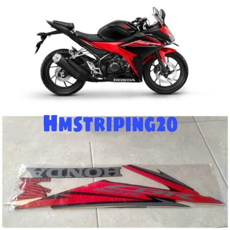 STIKER STRIPING LIS BODY HONDA CBR 150 R CBR 150 R FACELIFT 2017 2018 HITAM BAHAN BAGUS