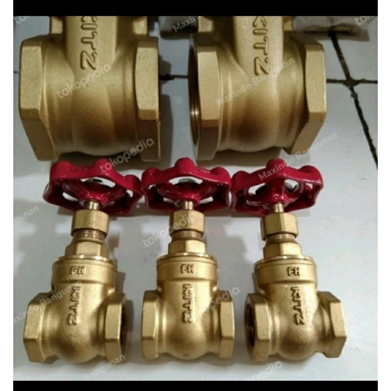 Gate valve kuningan 2 1/2" inch KITZ Asli HQ