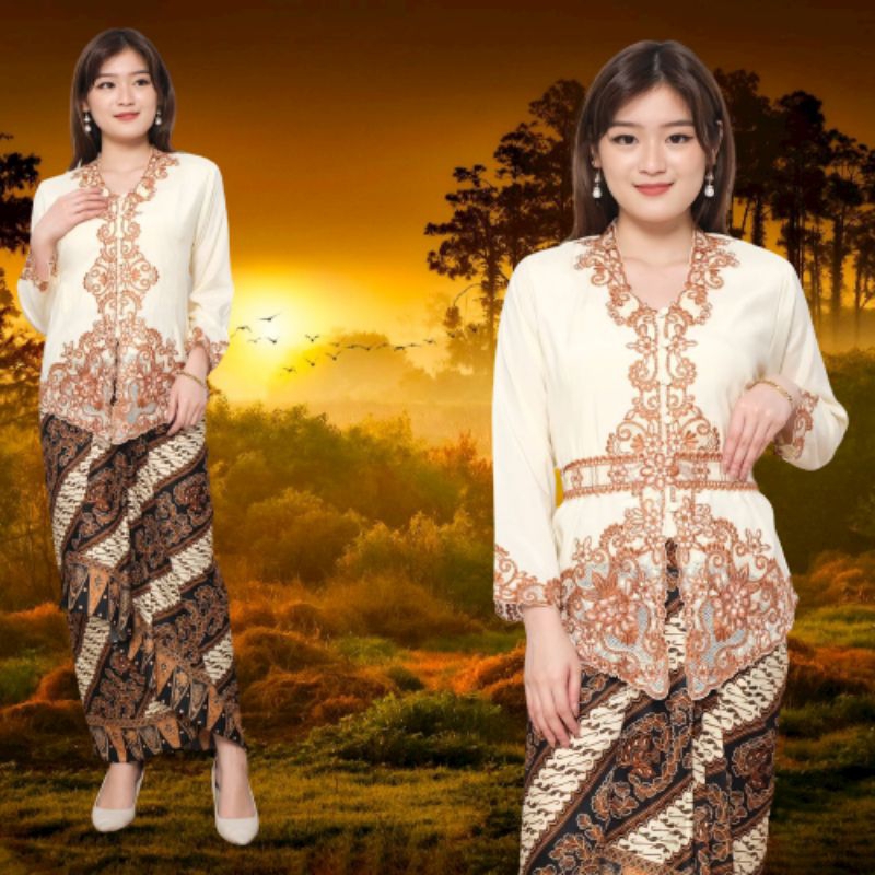 Atasan Kebaya Encim Modern Lengan Panjang