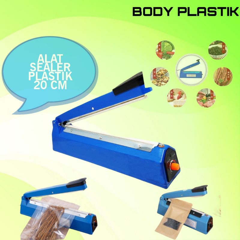 Impulse Sealer  , PFS  200 - 20 CM , Mesin Pres Plastik Alat Perekat Plastik Murah