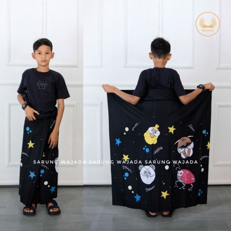 SARUNG LUKIS ANAK SD SMP MOTIF KARTUN ANIME SARUNG BATIK ANAK SARUNG ANIME