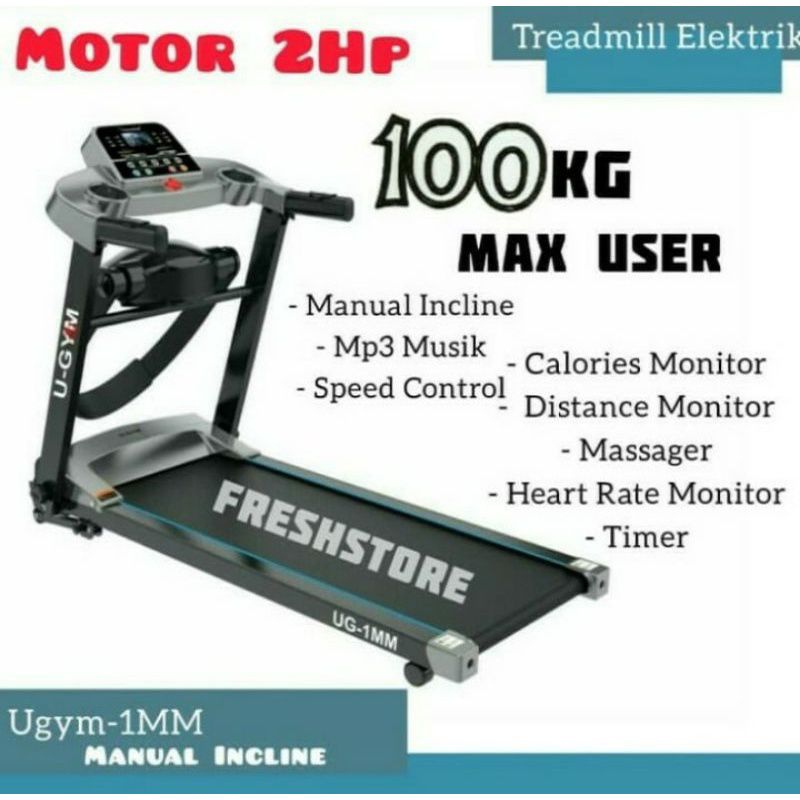 Treadmill Elektrik U-Gym (UG-1MM)