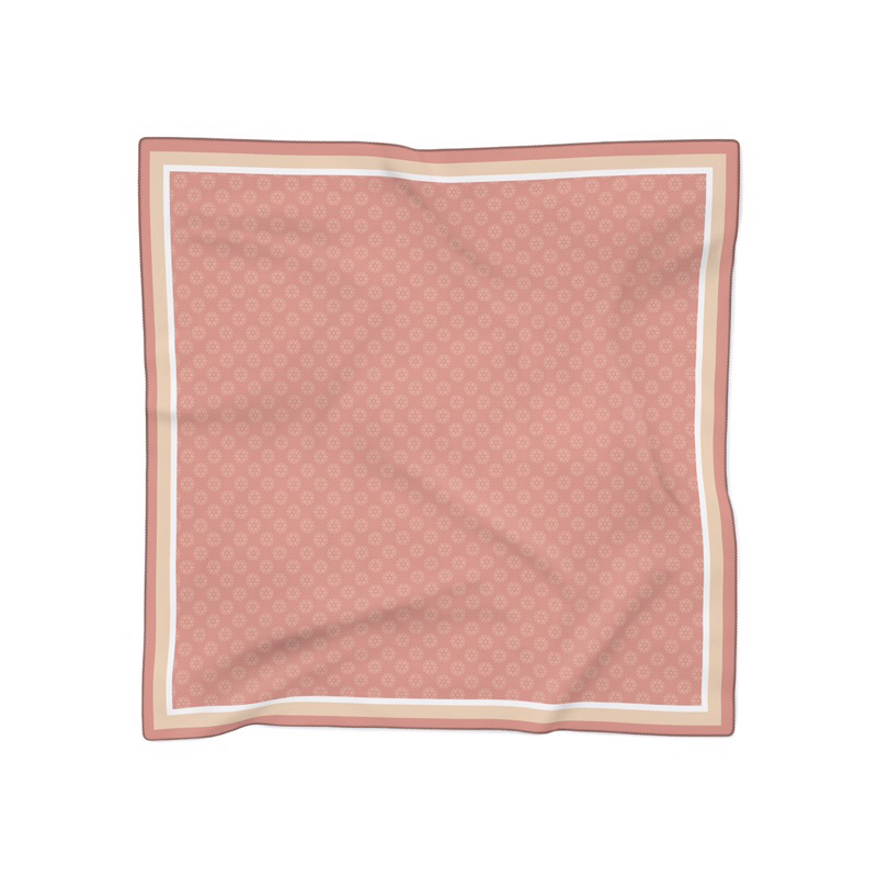 Hijab Voal Premium Classic Pink Pattern