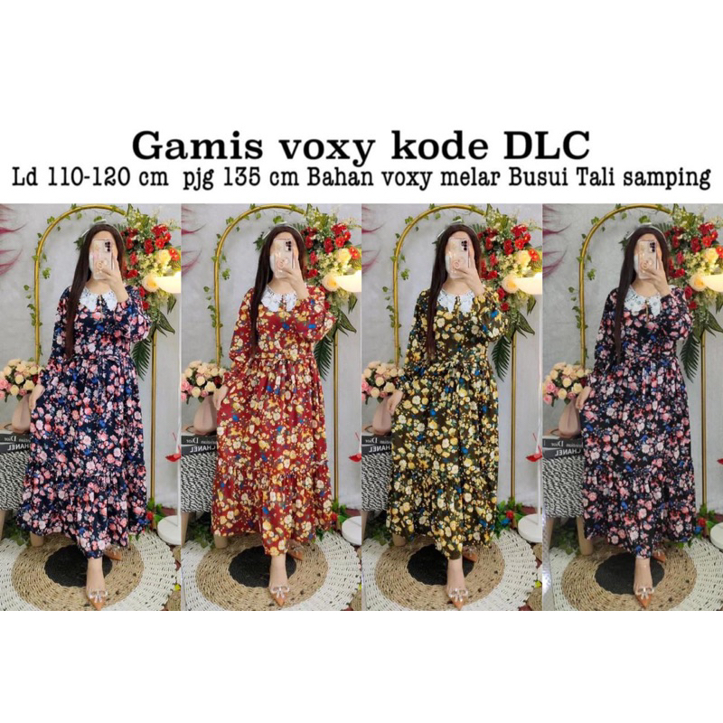 gamis voxy bordir kode KJ dlc