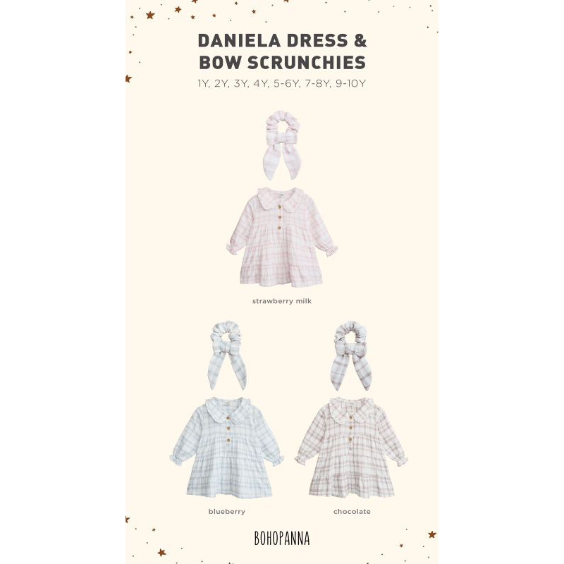 Bohopanna Daniela Dress 1y s/d 10y - Dress Boho Baby