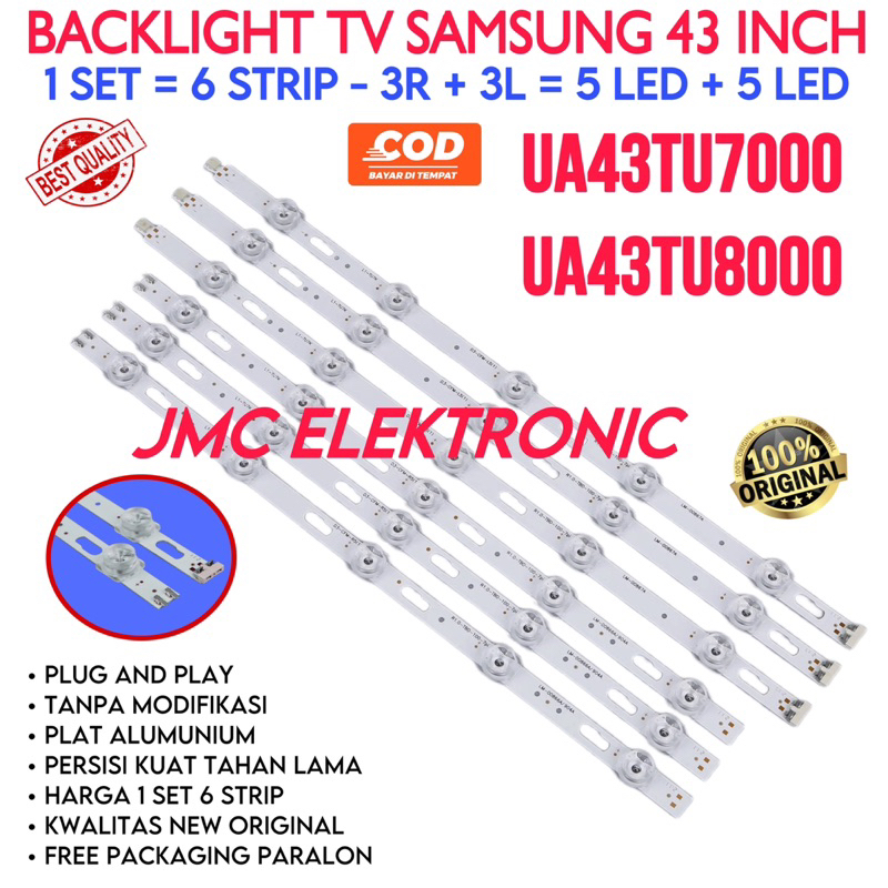 BACKLIGHT TV LED SAMSUNG UA43TU8000K UA43TU7000K UA43AU7000K UA43TU6900K UA-43TU8000K UA-43TU7000K UA-43TU6900K UA-43AU7000K 43TU8000K 43TU8000 43AU7000 43TU7000 43TU6900 UA43AU7000 UA43TU8000 UA43TU7000 UA43TU6900