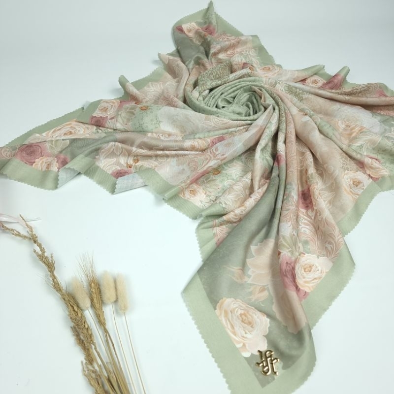Shofa Fashion- Hijab Segi Empat Voal Motif HighQuality Series Kalyna 011