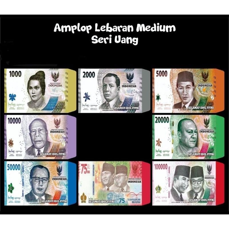 

BluePink Amplop Lipat Motif Uang Panjang dan Lipat Medium / Ampao Idul Fitri / Angpao Lebaran Muslim