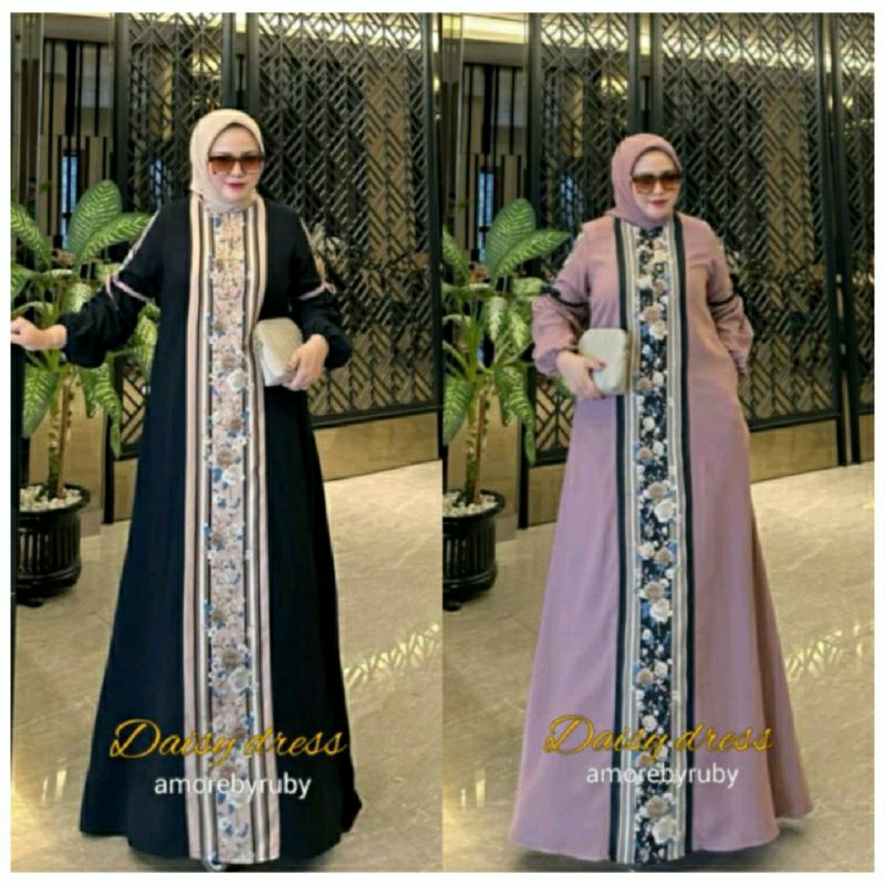 [COD] BAJU FASHION GAMIS DRESS WANITA TERBARU / GAMIS DAISY MAXI ALANA AMORE BY RUBY TERKINI