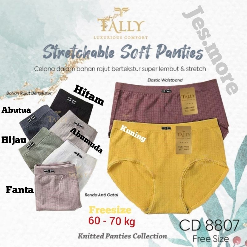 Tally 8807 CD Celana Dalam Wanita Rajut fit XL - XXL