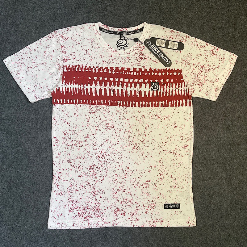 KAOS KERAH JUICE EMATIC PRIA PUTIH LIKE ORIGINAL