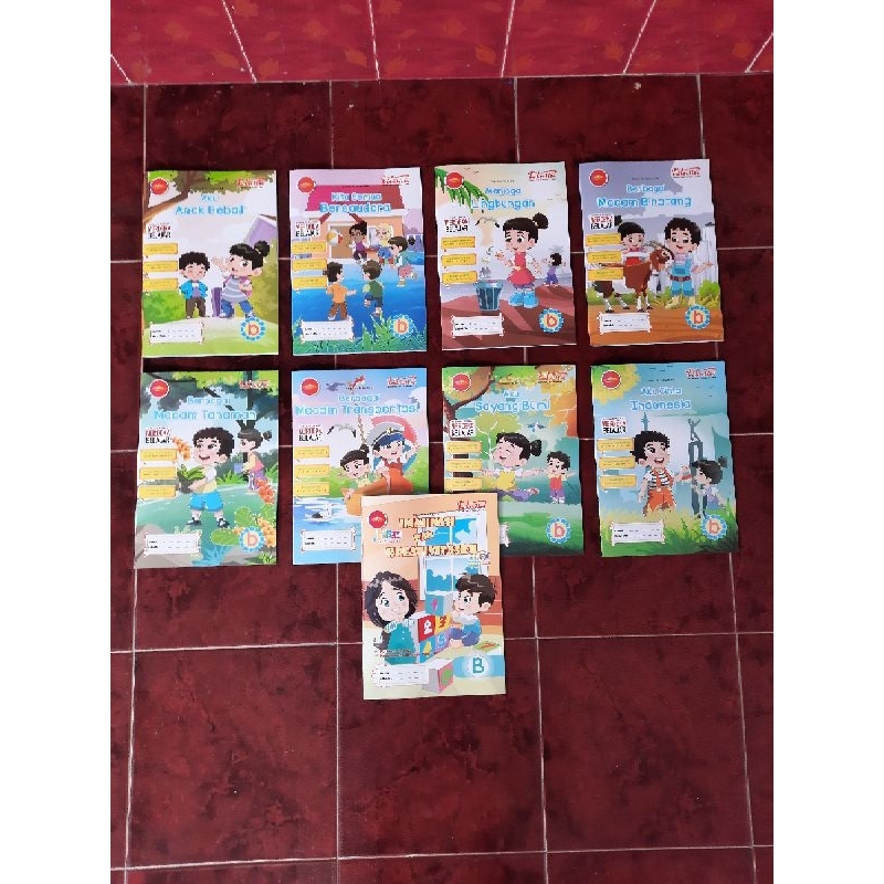 BUKU PAKET B KURIKULUM MERDEKA PAUD TK ISI 9 BUKU